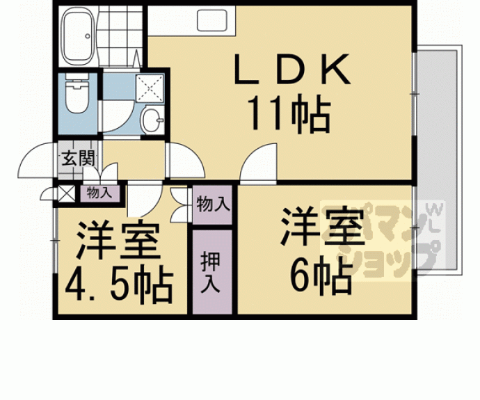 【ハイツカルテット】間取