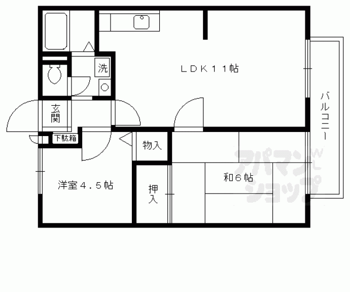 【ハイツカルテット】間取