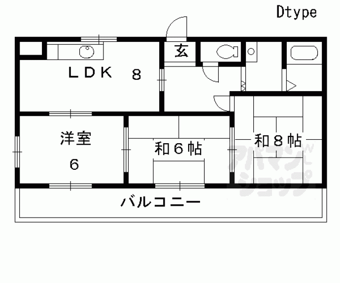 【エクセレント墨染】間取