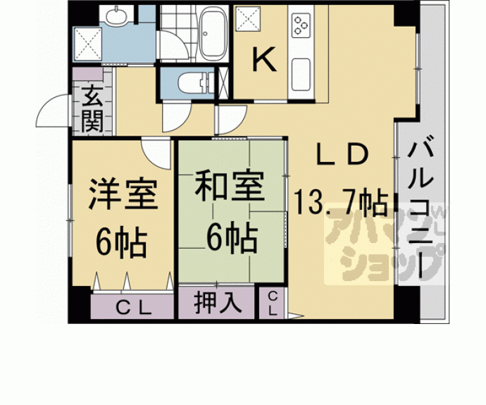 【アドリーム伏見】間取