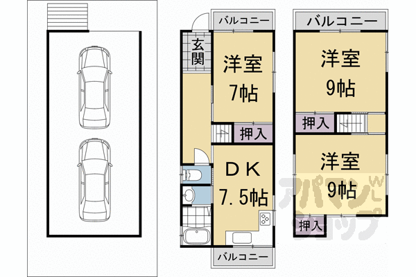 【横大路貴船貸家】