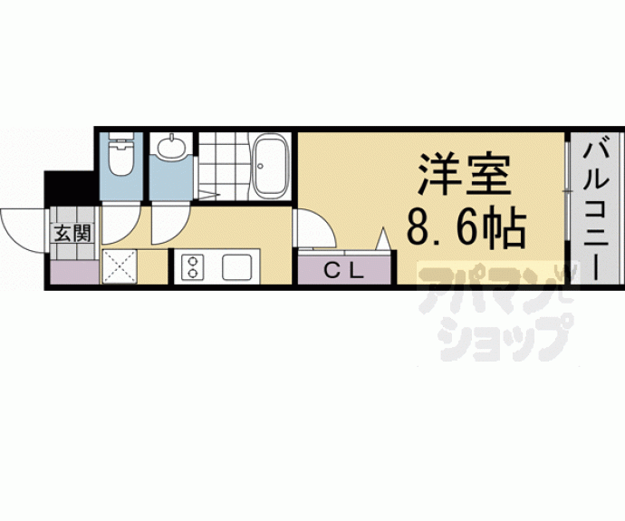 【ＳＴＡＮＤＺ金閣寺前】間取