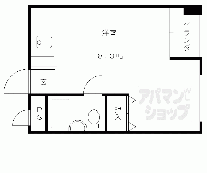 【バドワール墨染】間取