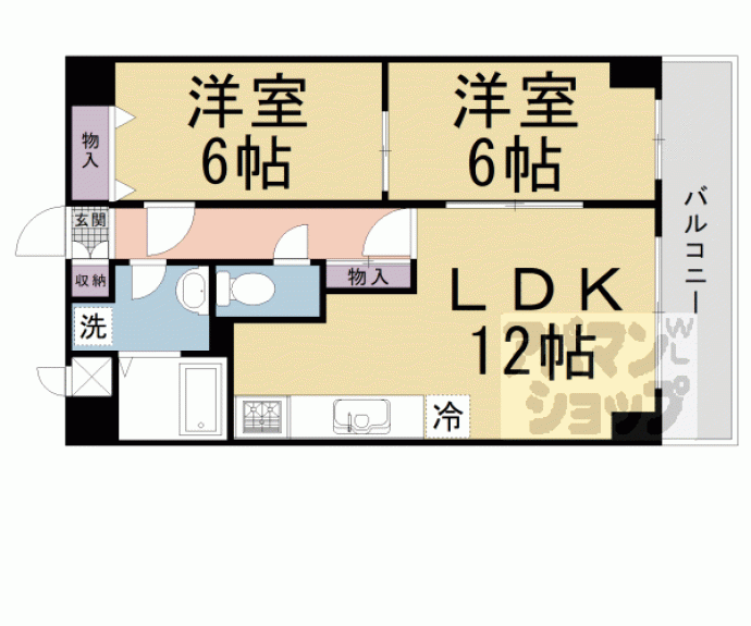 【シェルベージュ城南】間取
