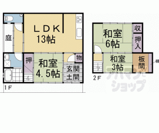 【西陣　町家エリアの路地にある京町家（石薬師町）】
