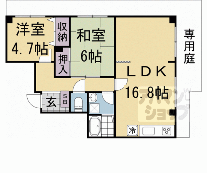 【セブンマンション(ベルヴィ51)】間取