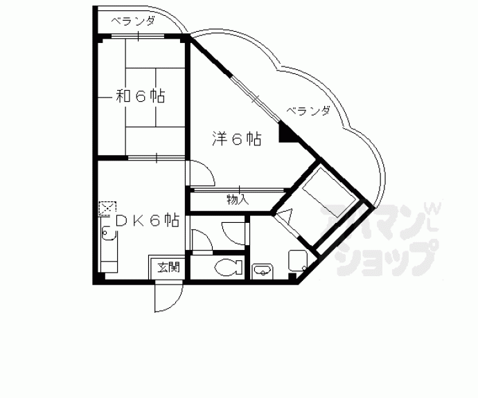 【アイシェード桂】間取