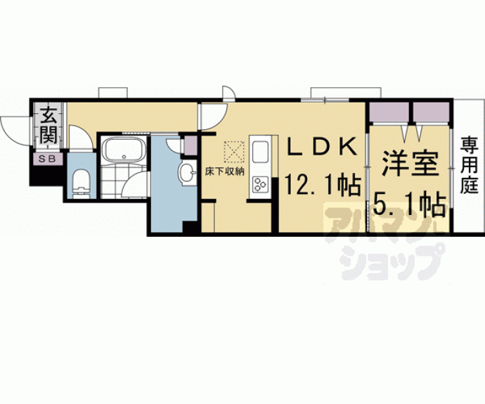 【シャーメゾン洛南八条】間取
