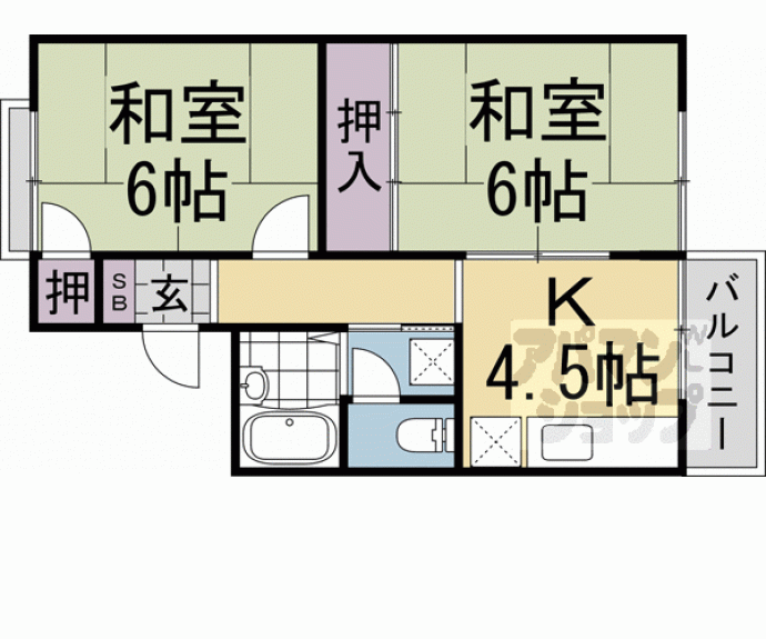 【ヴァンベール中村】間取