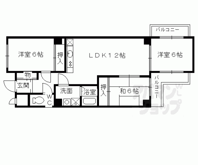 【ヴェルデ洛西】間取