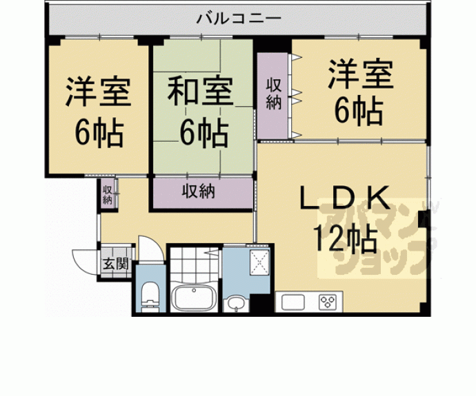 【ヴェルデ洛西】間取