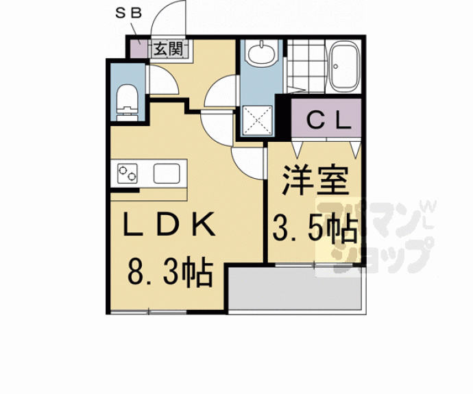 【Ｒａ　Ｇｒａｎｄｅ京都東山】間取