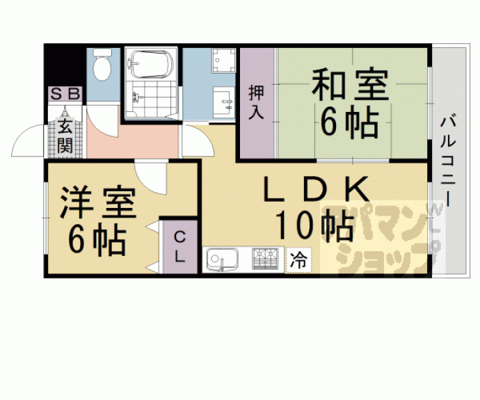 【ヴェルドミール桂坂】間取