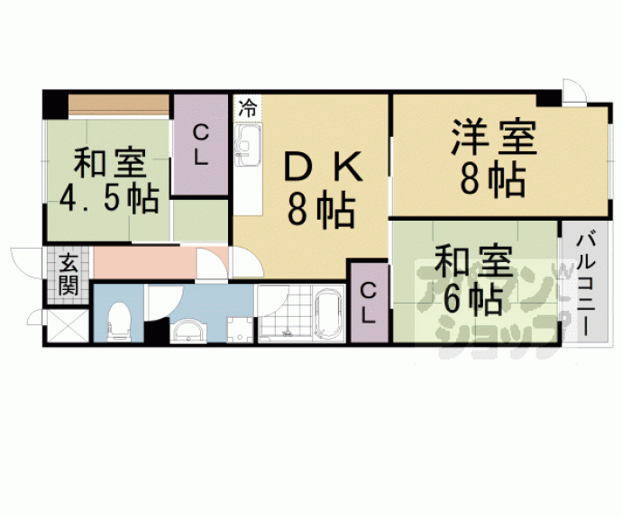 【エクセリィ桂】間取