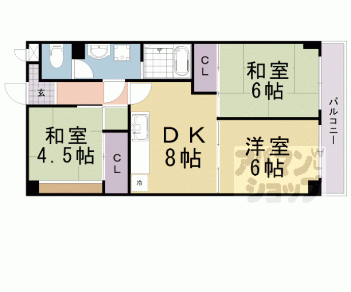 【エクセリィ桂】間取