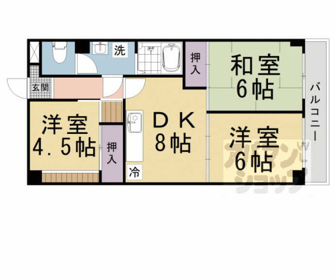 【エクセリィ桂】間取