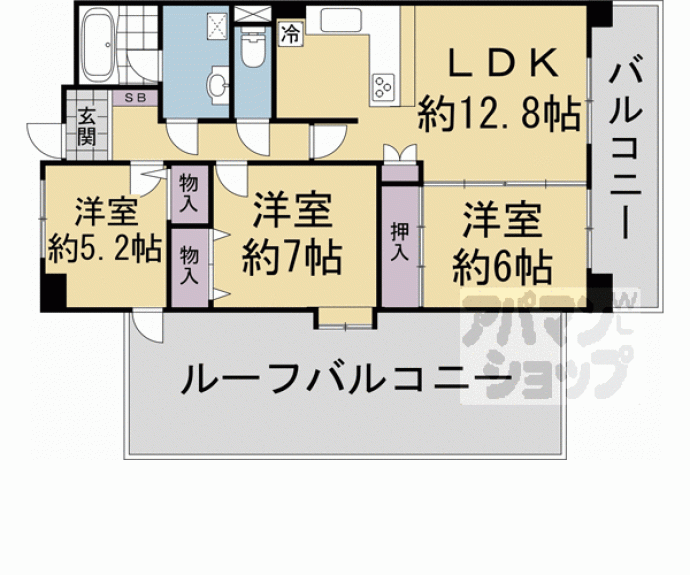 【エルパーク西京大原野】間取