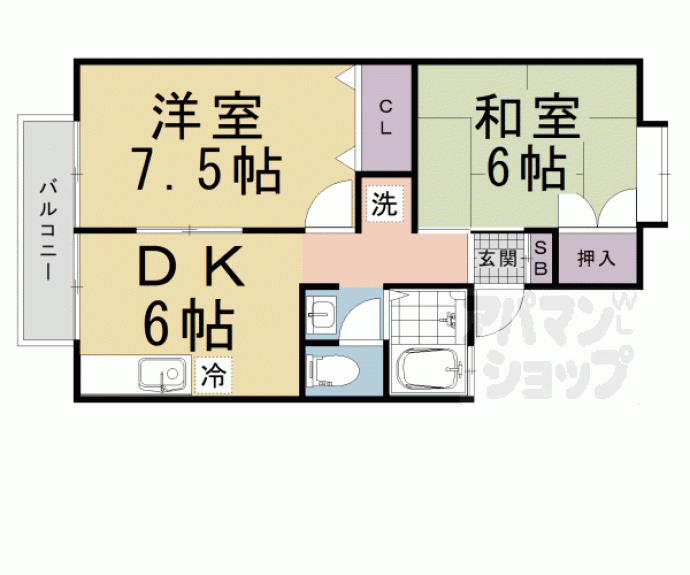 【エンゼルハイム桂川】間取