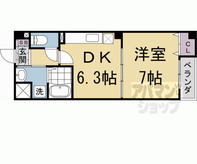 【ヴィラ　フォンテーヌ　桂川】間取