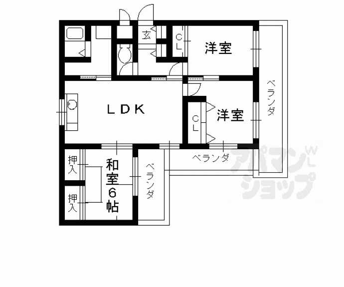 【カレント桂】間取