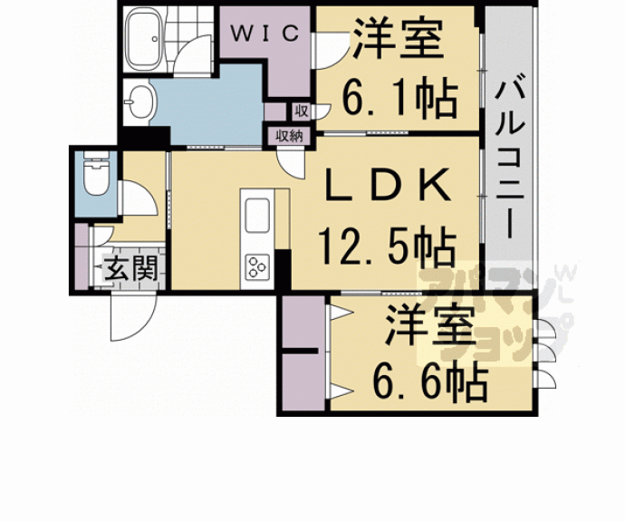 【シャーメゾン　アオハウオリ】間取