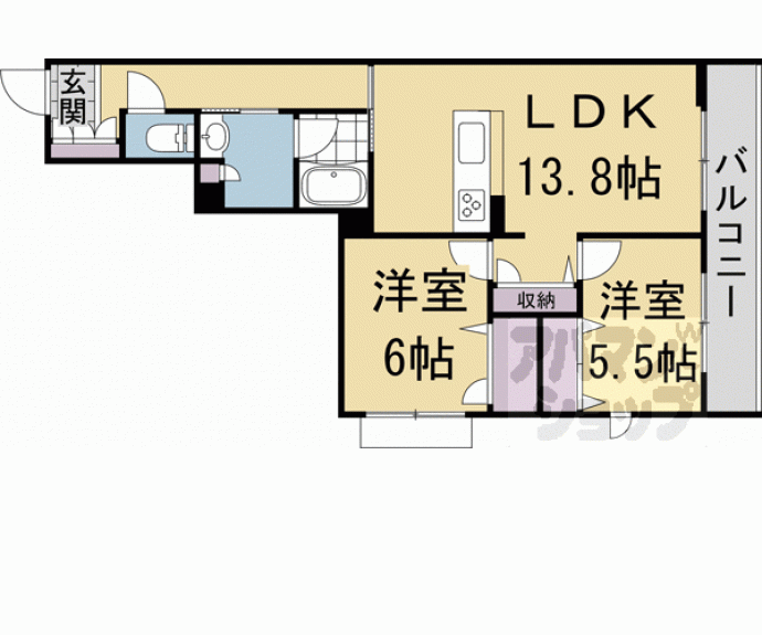 【シャーメゾン　アオハウオリ】間取
