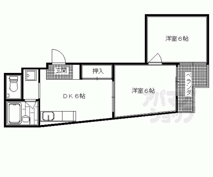 【桂浅原町マンション】間取