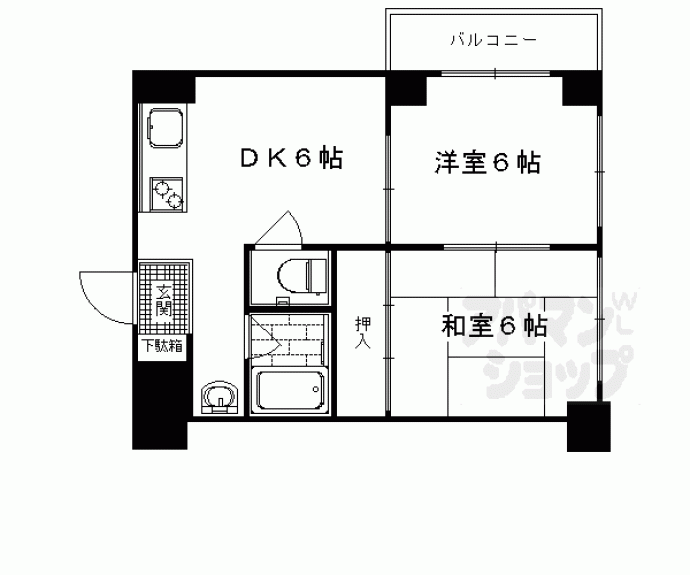 【シャトー嵐望Ⅱ】間取