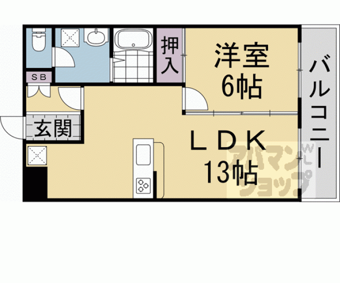 【コートヴィレッジ洛西】間取