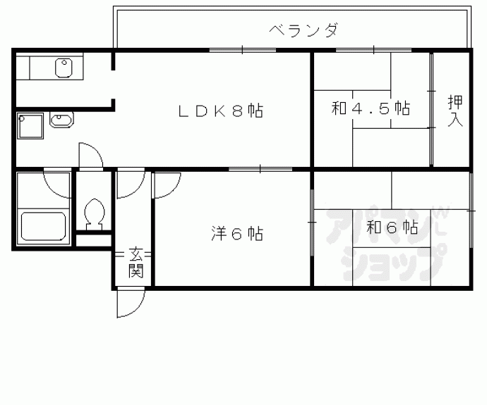 【第21長栄コーポ小山】間取