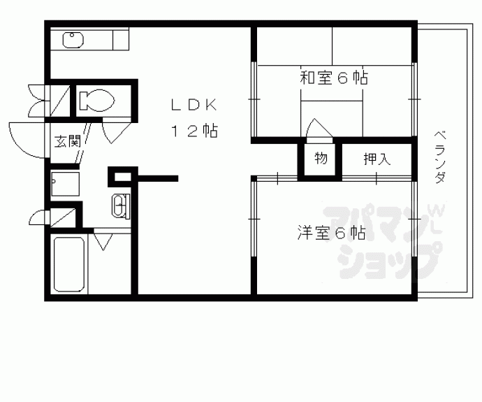 【コーポ藤岡】間取