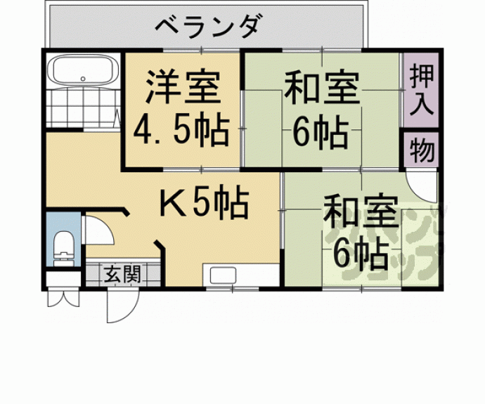 【コーポ藤岡】間取