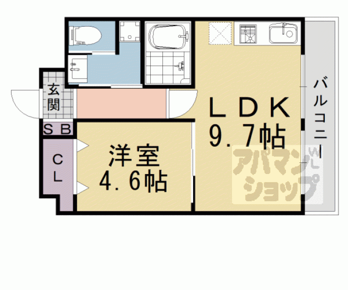 【ラ・ティーダ上桂】間取
