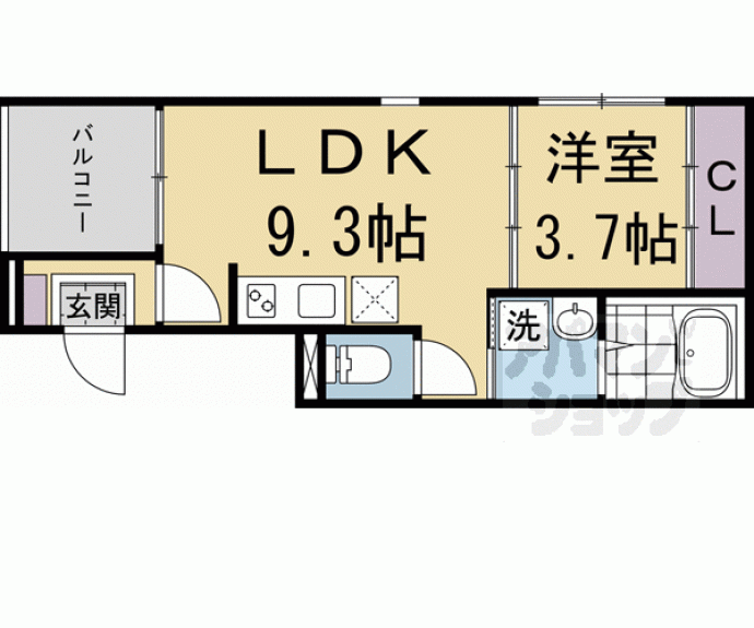 【Ｓｍａｒｔ　Ｔｒｅｅ　伏見】間取