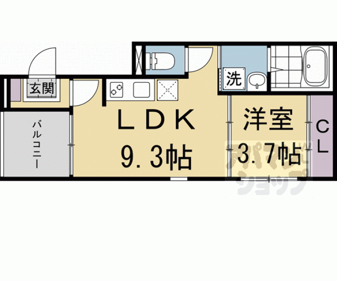 【Ｓｍａｒｔ　Ｔｒｅｅ　伏見】間取