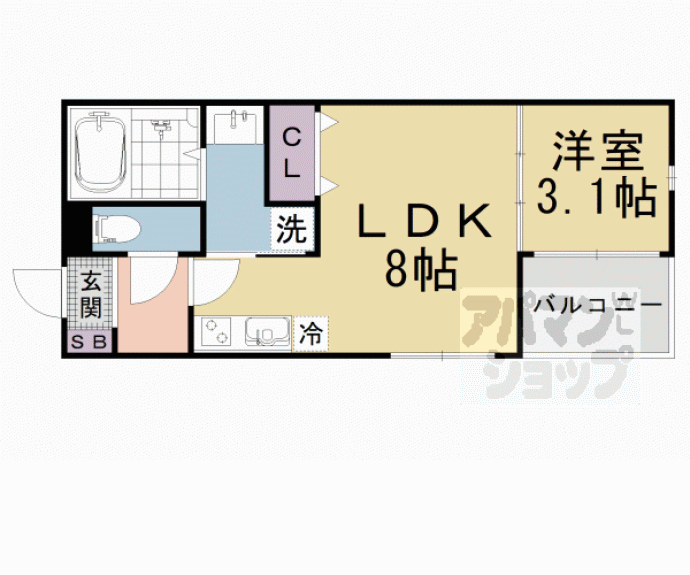 【KRAM椥辻】間取