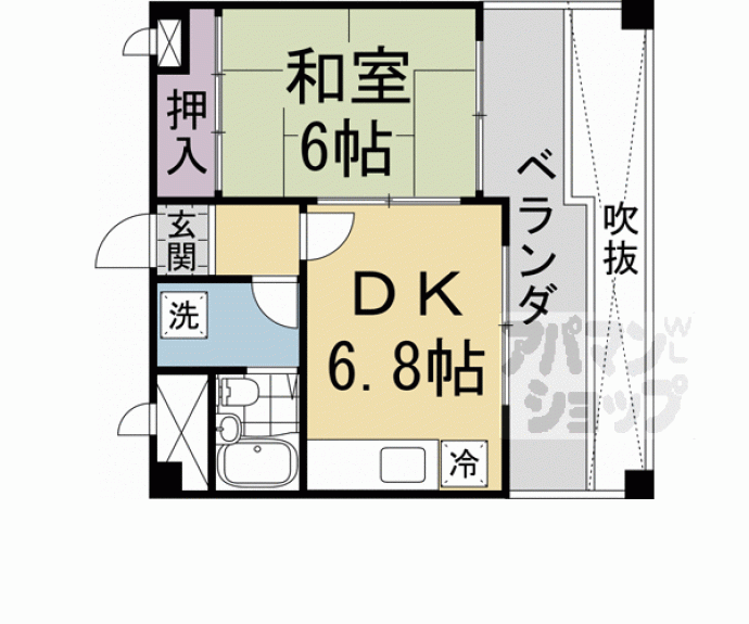 【サンテラス中川】間取