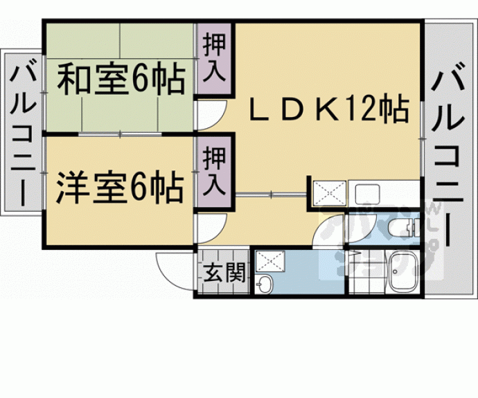 【サンハウス桂】間取