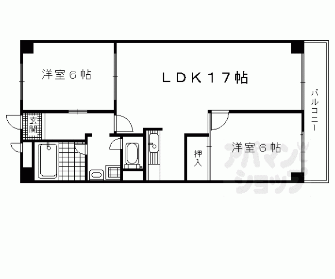 【サンフローラ桂】間取