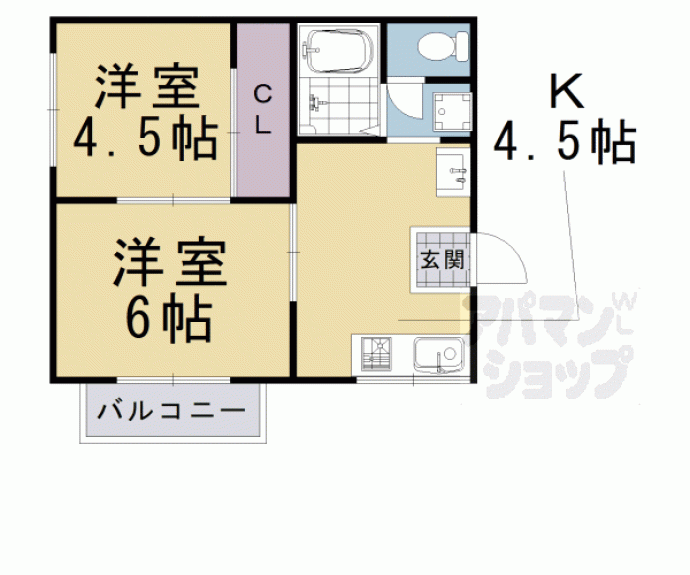 【スイートム塚原】間取