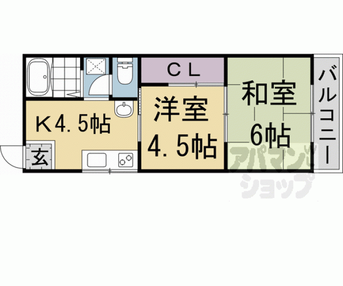 【スイートム塚原】間取