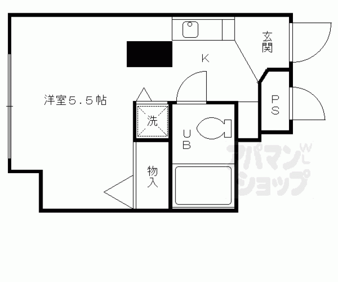 【スタジオーネ桂】間取