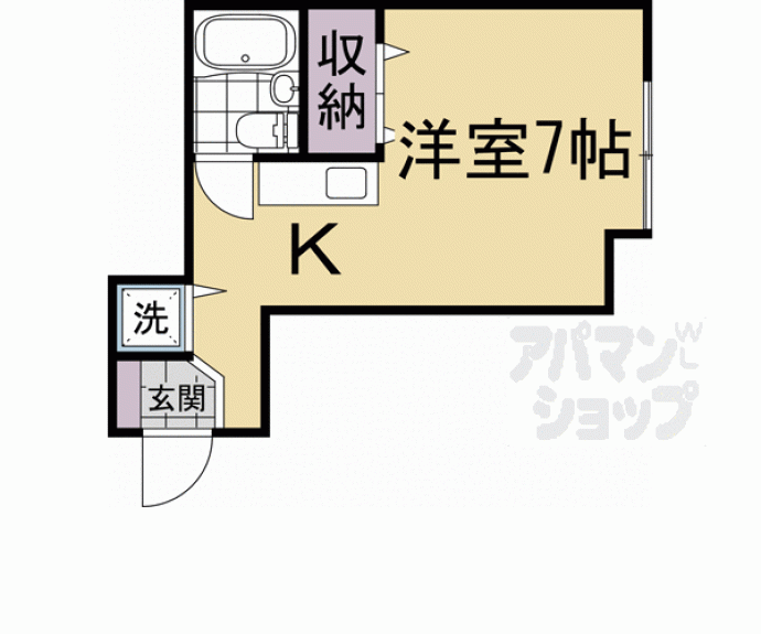 【スタジオーネ桂】間取