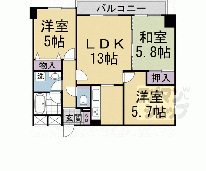 【エクラ桂駅前】間取