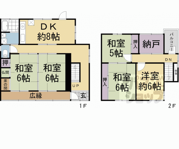 【紫野今宮町４１戸建】間取