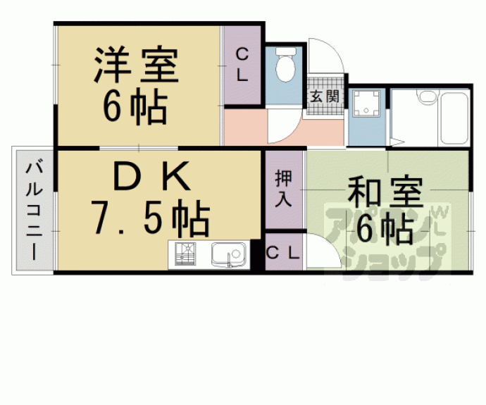 【セジュール９１】間取