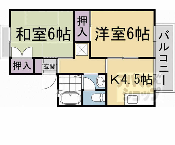 【セジュール桂】間取