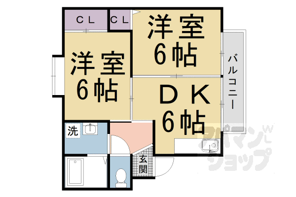 【セジュール西山】間取