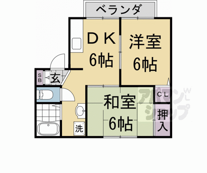 【セジュール西山】間取