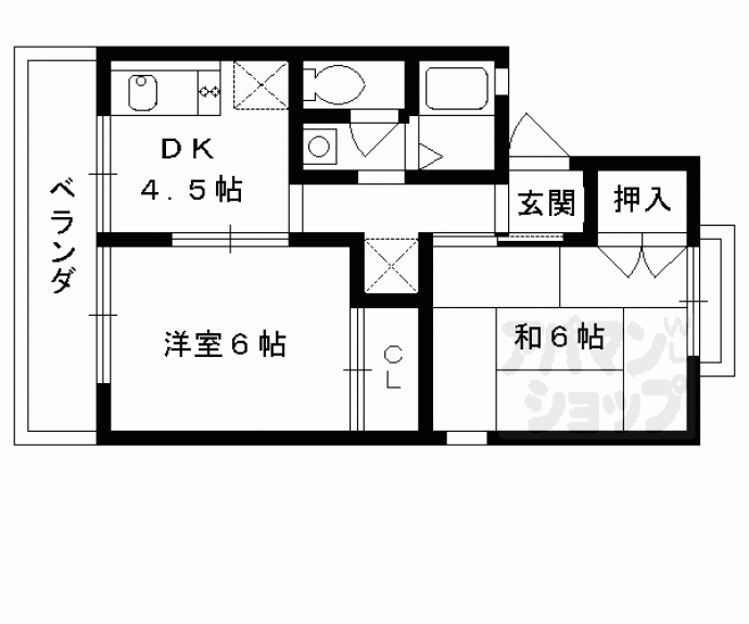 【セジュール東代】間取